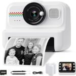 Kids Instant Print Camera 48MP 1080P with 32GB Card & 3 Paper Rolls
