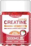 Creatine Monohydrate 5000mg Gummies – Sugar-Free Muscle Support Supplement with Electrolytes & Vitamin D3 for Strength, Performance & Recovery