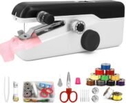 Handheld Sewing Machine – Mini Portable Electric Stitching Machine for Beginners, Quick Fabric Repair Tool with Accessories, Lightweight Travel Sewing Kit for Clothes & DIY (Black)