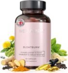 Neuaura BloatBurn Supplement – UK Made Bloating & Digestion Support Capsules, All-Natural Vegan Formula with Green Tea Extract, 60 Capsules (1 Month Supply) for Menopause & Gut Health