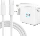 FiveBox 106W USB C Super Fast Charger，Compatible with Mac-Book Pro Charger/Mac-Book Air Charger,Compatible with Mac-Book Pro 16, 15, 14, 13Inch, MacBook Air,iPad Pro,for Laptop/Tablet with USB C Port