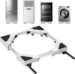 NIUXX Heavy Duty Adjustable Appliance Dolly with 360° Wheels | Mobile Rolling Base with Wheels for Washing Machine & Tumble Dryer | Fits 42 to 69 cm Width | Max Load 400 kg