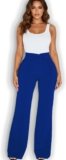 Women’s Wide Leg High Waisted Stretchy Dress Pants