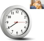 1080P Nanny Cam Hidden Spy Camera Wall Clock, HD Security Camera with Motion Detection & Loop Recording, Video-Only Indoor Camera for Home & Office, Local MicroSD Storage, No WiFi