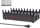 24-Port 300W USB Charging Station with 10 Cables, Multi-Device Fast Charger Stand for Phones, Tablets, Kindle & More