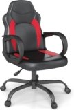 Comfy Gaming Chair, High-Back Computer Video Game Chair, Ergonomic Red Gaming Chair with Padded Seat, Adjustable Height, 360° Swivel & Lumbar Support