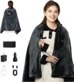 Cordless Heated Blanket with Hood