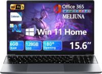 15.6” AI Laptop with Office 365, 6GB RAM 128GB SSD