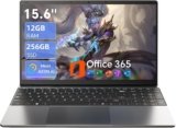 AKCHART 15.6” AI Laptop with Office 365, 12GB RAM 256GB SSD