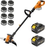 Title: Glenvera Cordless String Trimmer – Lightweight Electric Weed & Grass Trimmer for Lawn and Garden