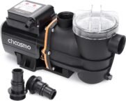 3/4 HP Above Ground Pool Pump with Timer – 3120 GPH Self-Priming Sand Filter Pump, 115V, with Filter Basket & 1.25/1.5-Inch Hose Adapters