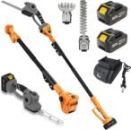 YDLawn 20V 2-in-1 Pole Hedge Trimmer