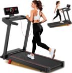 HomePoweron Upgrade Walking Pad with 15% Incline,300/350/400LBS Capacity 0.6-8.7MPH