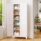 Kitchen Pantry Cabinet, 74.8″ H Tall Storage Cabinet
