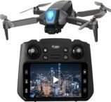 Drone with Camera & 4.5″ LCD Screen Controller, Brushless Motor Foldable FPV Quadcopter, One-Key Takeoff/Landing, Easy-to-Fly RC Drone for Kids & Adults