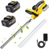 20V Cordless Hedge Trimmer, 22-Inch Blade, 2 × 4.0Ah Batteries