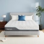 FATHOM Plush Queen Mattress, 12 Inch Memory Foam Mattress with Gel Foam for Cool Sleep, Pressure Relief & Back Support, Removable Fiberglass-Free Cover, CertiPUR-US Certified, Bed in a Box