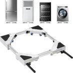 NIUXX Heavy Duty Adjustable Appliance Dolly with 360° Wheels | Mobile Rolling Base with Wheels for Washing Machine & Tumble Dryer | Fits 42 to 69 cm Width | Max Load 400 kg